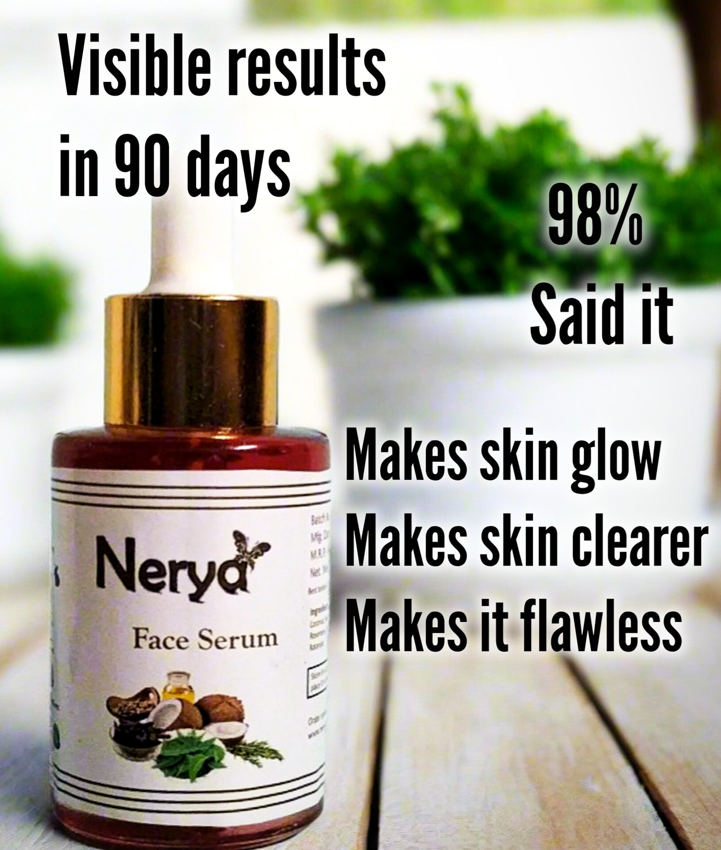 Face serum to reduce dark spots and burn marks